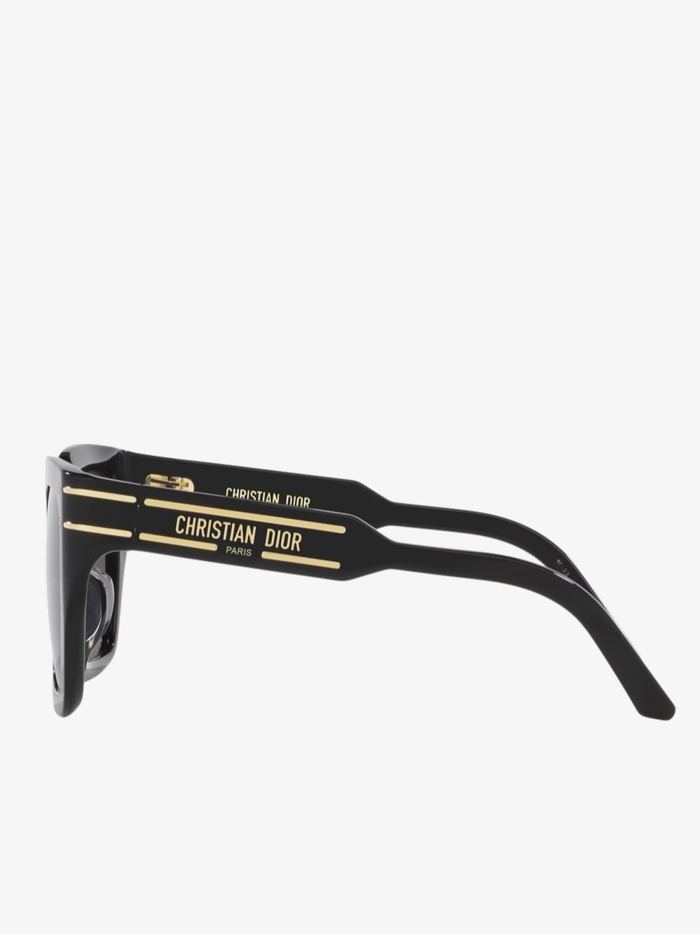 Dior Black Sunglasses with Gold Accent and Gradient Lenses - Picture 3 of 7